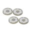 50L (32mm / 1.25") Beige Shell Look Buttons Swirl Ivory Pattern Large Four Hole Coat Button
